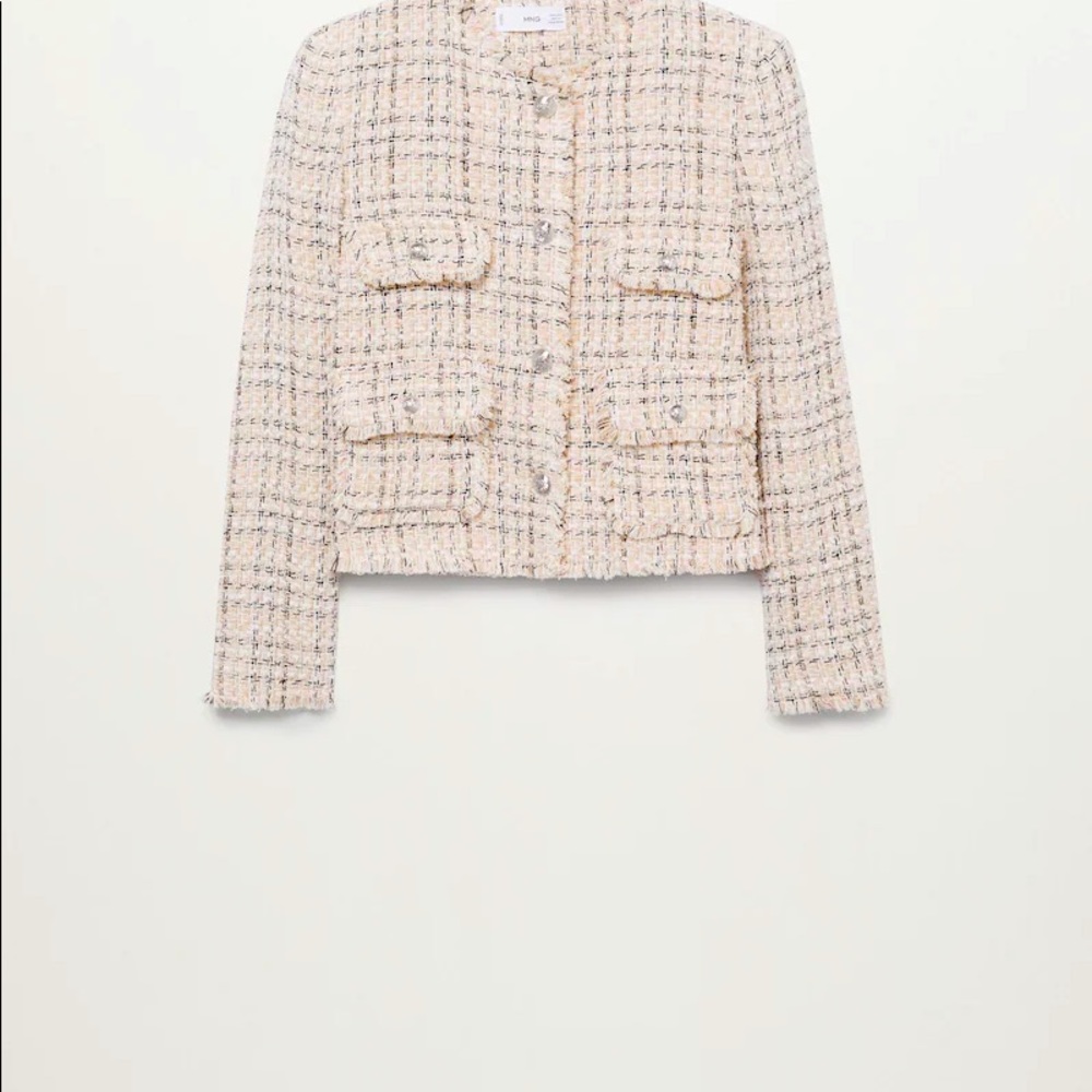 M N G Crop Jacket by Mango